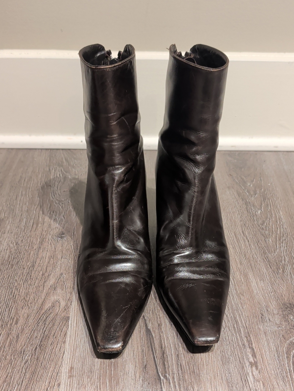Stuart Weitzman Brown Ankle Booties - Picture 7 of 8